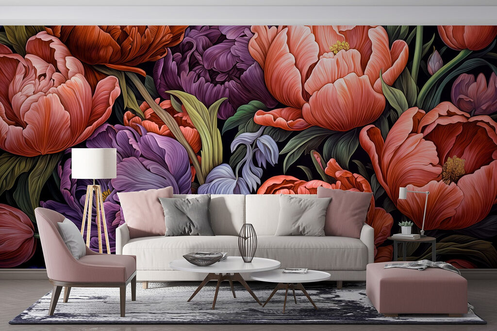 Vibrant blooms in rich colors