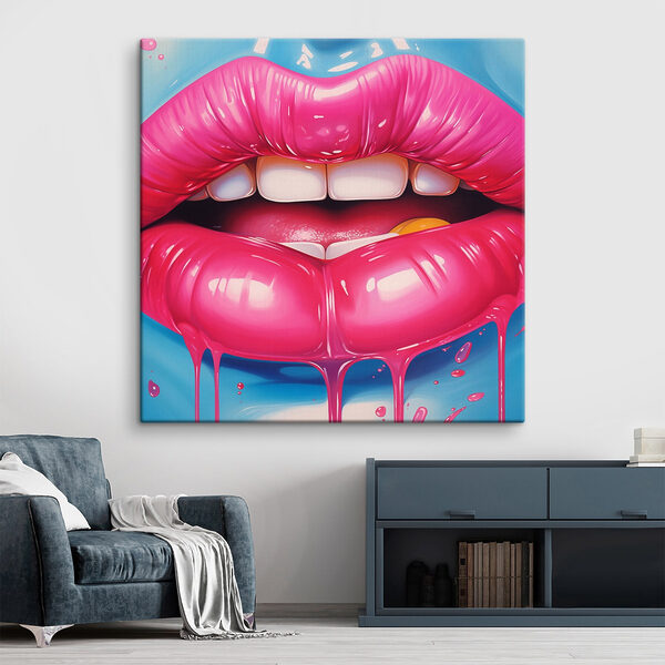 Wandbilder Üppige Lippen mit einem lebendigen Twist (Artikelnummer: s43035) Wandbilder Wandbilder Üppige Lippen mit einem lebendigen Twist (Artikelnummer: s43035)