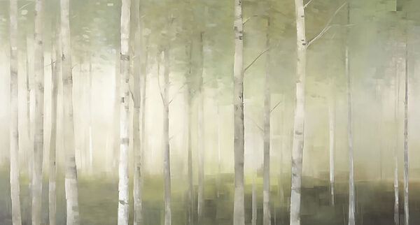 Gruppe von Bäumen in einem Wald Gruppe von Bäumen in einem Wald