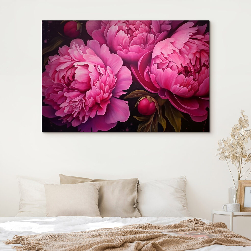 Gemälde mit rosa Blumen s43004pib402m 1024x1024 - Gemälde mit rosa Blumen