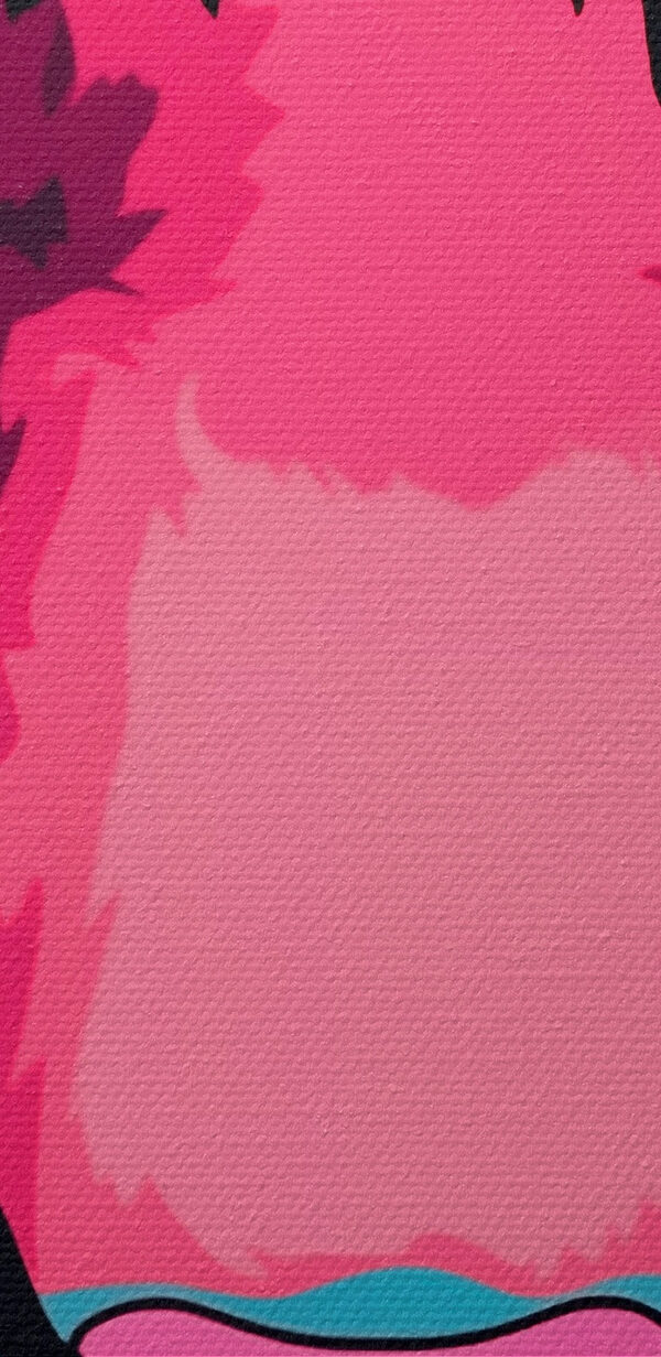 Kühnes Tigerchen mit auffallend blauen Augen. Kühnes Tigerchen mit auffallend blauen Augen.