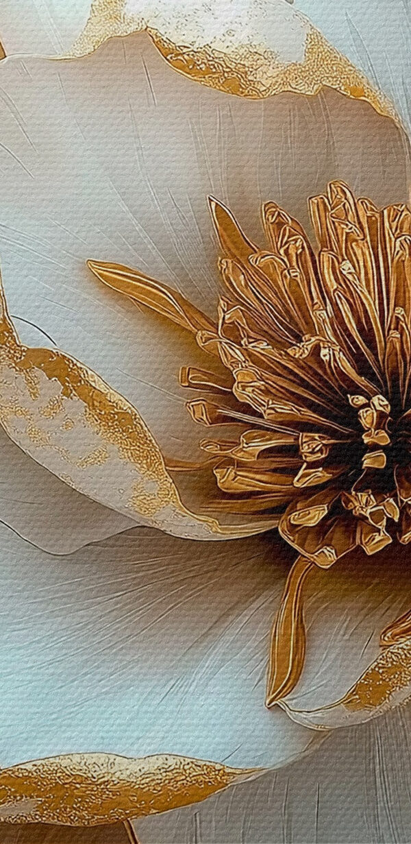 Delicate petals on vibrant background