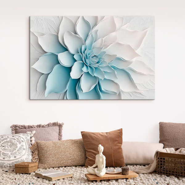 Weiße Blume aus Papier Wandbilder Weiße Blume aus Papier