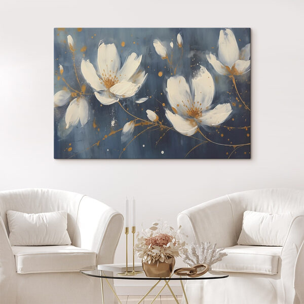 Wandbilder Malerei von weißen Blumen (Artikelnummer: s43025) Wandbilder Wandbilder Malerei von weißen Blumen (Artikelnummer: s43025)