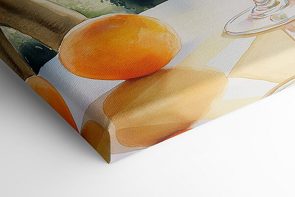 Glas mit Eis und Orangen Glas mit Eis und Orangen