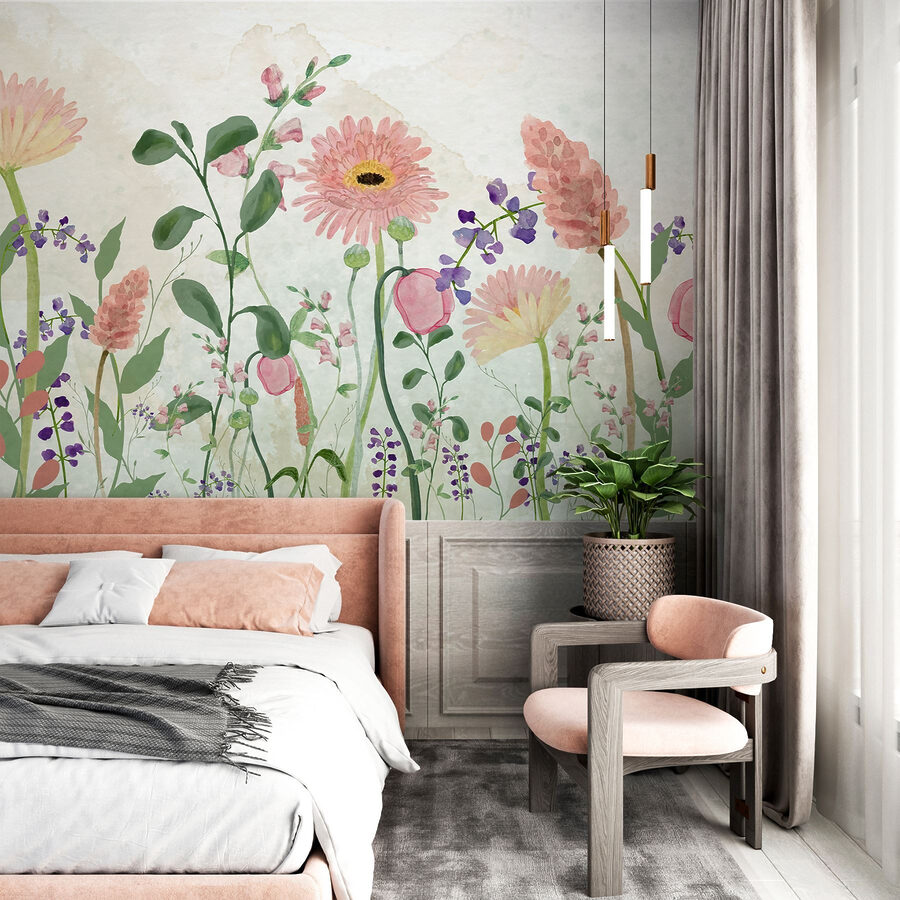 Malerei von Blumen und Pflanzen