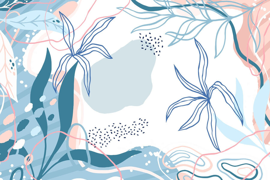 Blaues und rosa Blumenmuster Blaues und rosa Blumenmuster