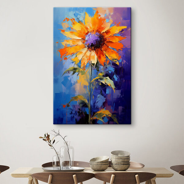 Gemälde einer Sonnenblume Gemälde einer Sonnenblume