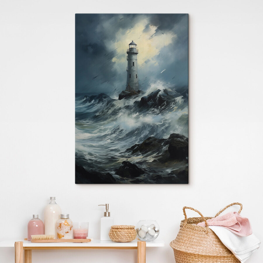 Leuchtturm im Meer