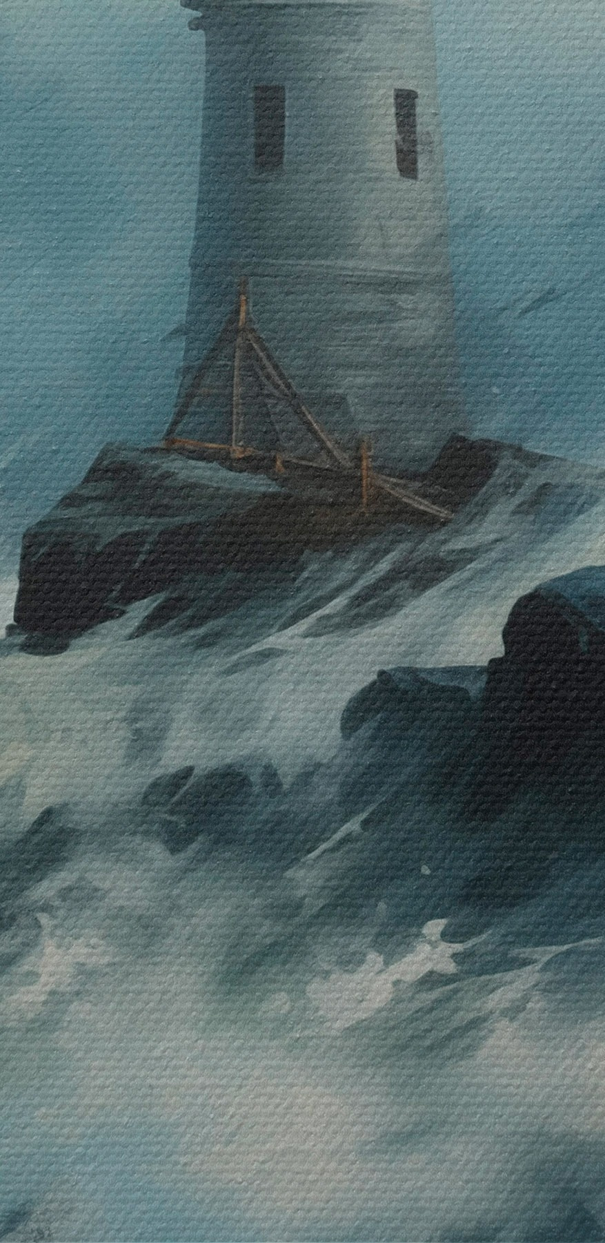 Leuchtturm im Meer