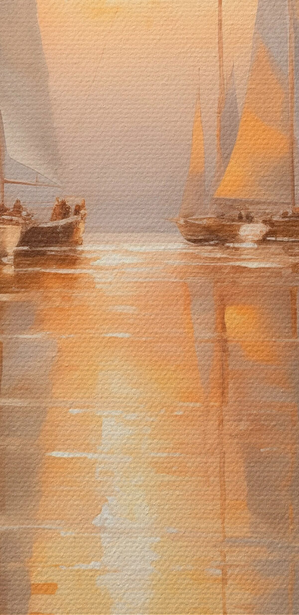 Gruppe von Segelbooten auf einem Gewässer Gruppe von Segelbooten auf einem Gewässer