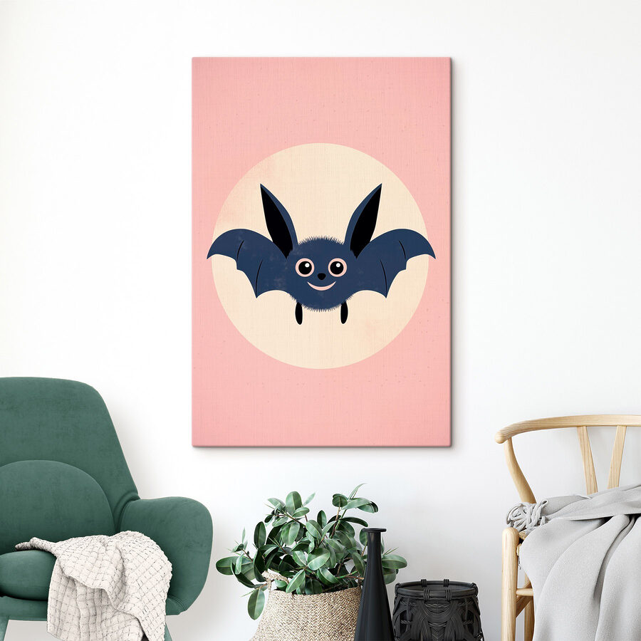Karikatur einer Fledermaus