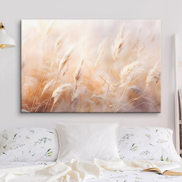 Soft grasses dancing in the breeze