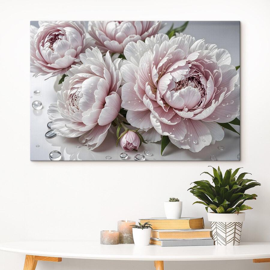 Gruppe von rosa Blumen