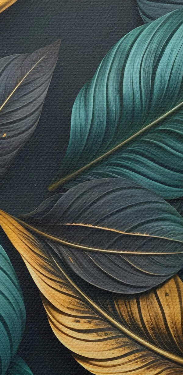 Lebendige Blätter in harmonischen Farben Lebendige Blätter in harmonischen Farben