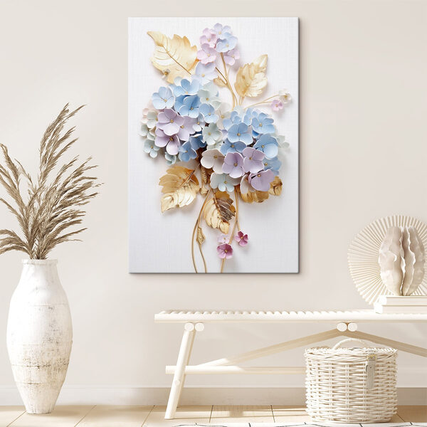 Blumenstrauß und Blätter Blumenstrauß und Blätter