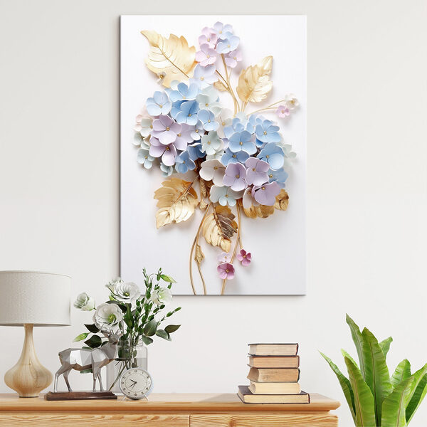 Blumenstrauß und Blätter Blumenstrauß und Blätter