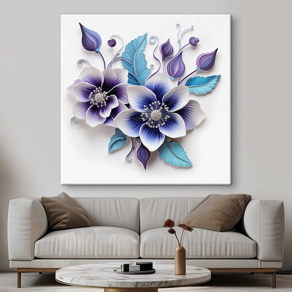 Blue and white flowers Blue and white flowers