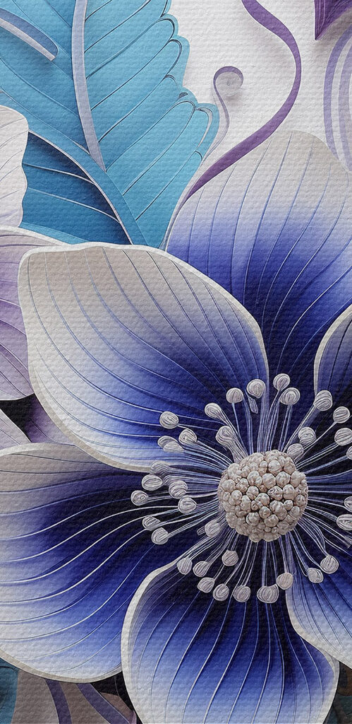 Blue and white flowers Blue and white flowers