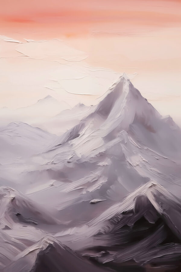 Bergkette mit Schnee Bergkette mit Schnee