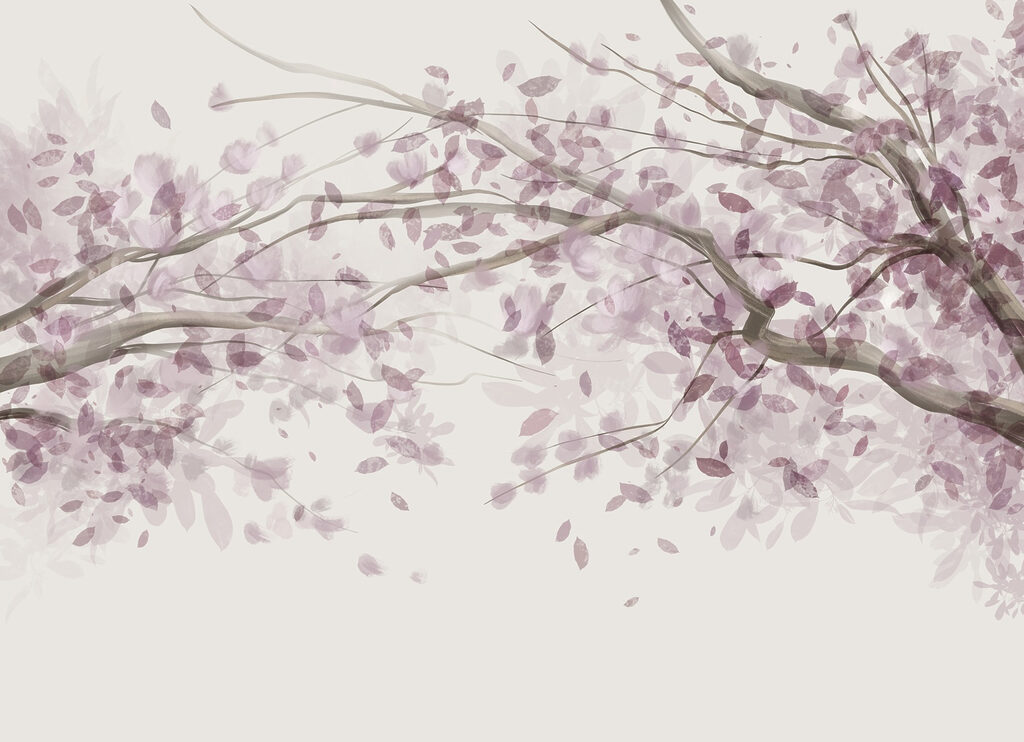 Baum mit violetten Blättern Baum mit violetten Blättern