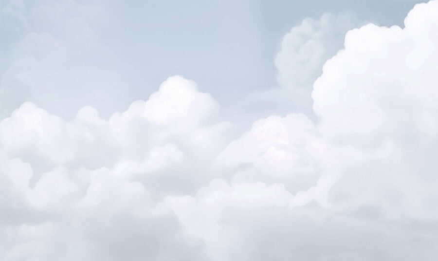 Bewölkter Himmel mit vielen Wolken