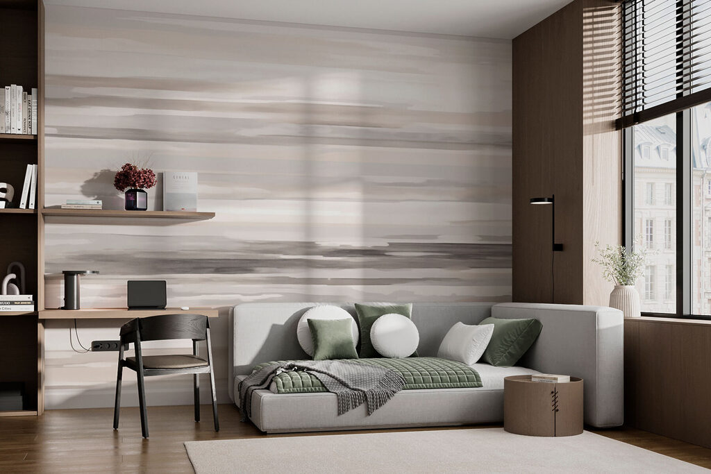 Soft hues blend in gentle waves