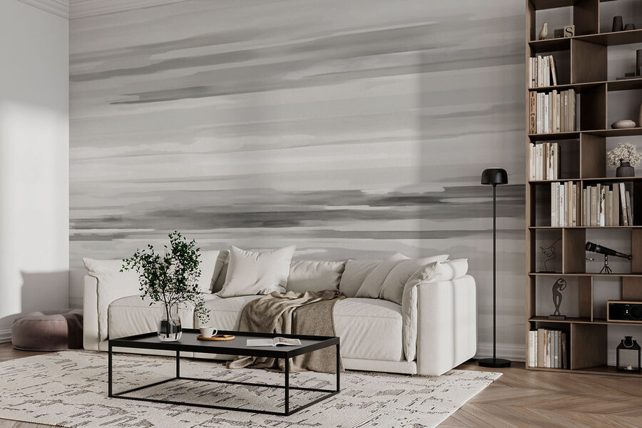 Grau und weiß gestreifter Hintergrund Grau und weiß gestreifter Hintergrund