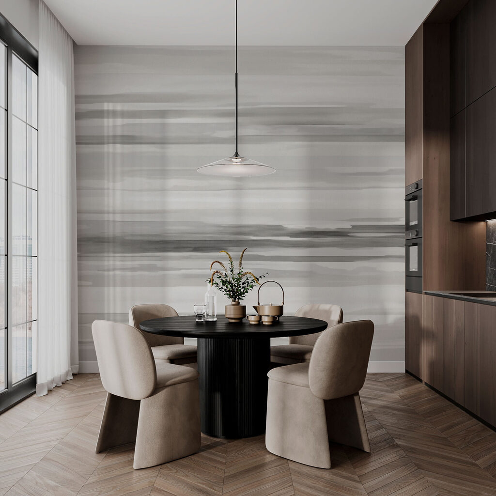 Grey and white striped background