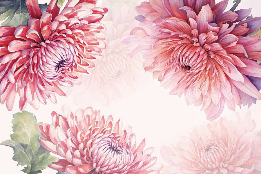 Lebendige Blumen in sanften Farbtönen