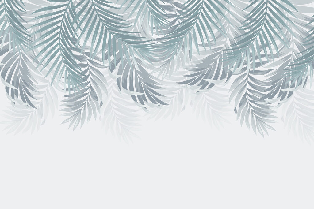 Gruppe von Blättern auf einem weißen Hintergrund Gruppe von Blättern auf einem weißen Hintergrund