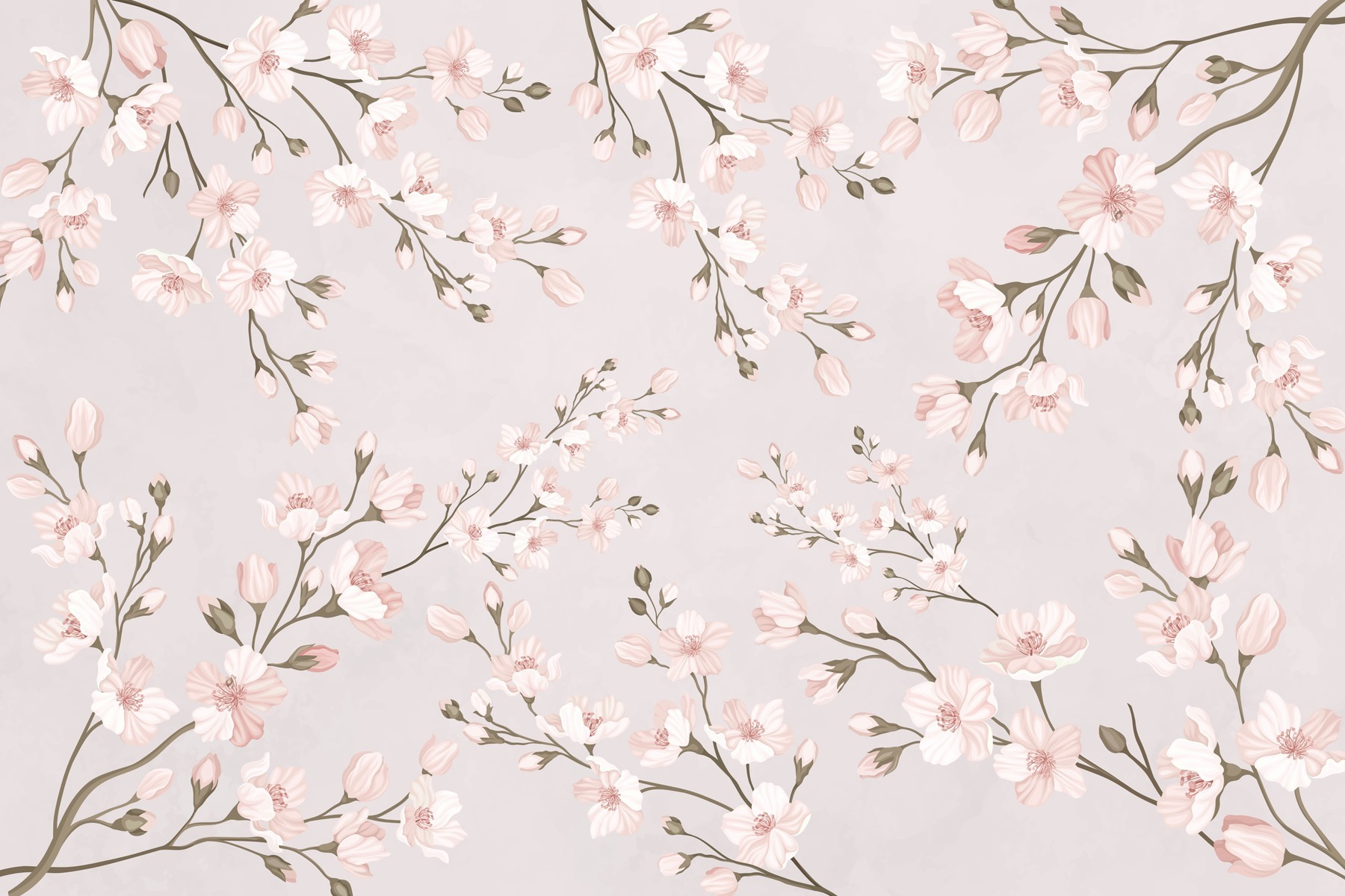 Pattern of flowers on a white background Pattern of flowers on a white background