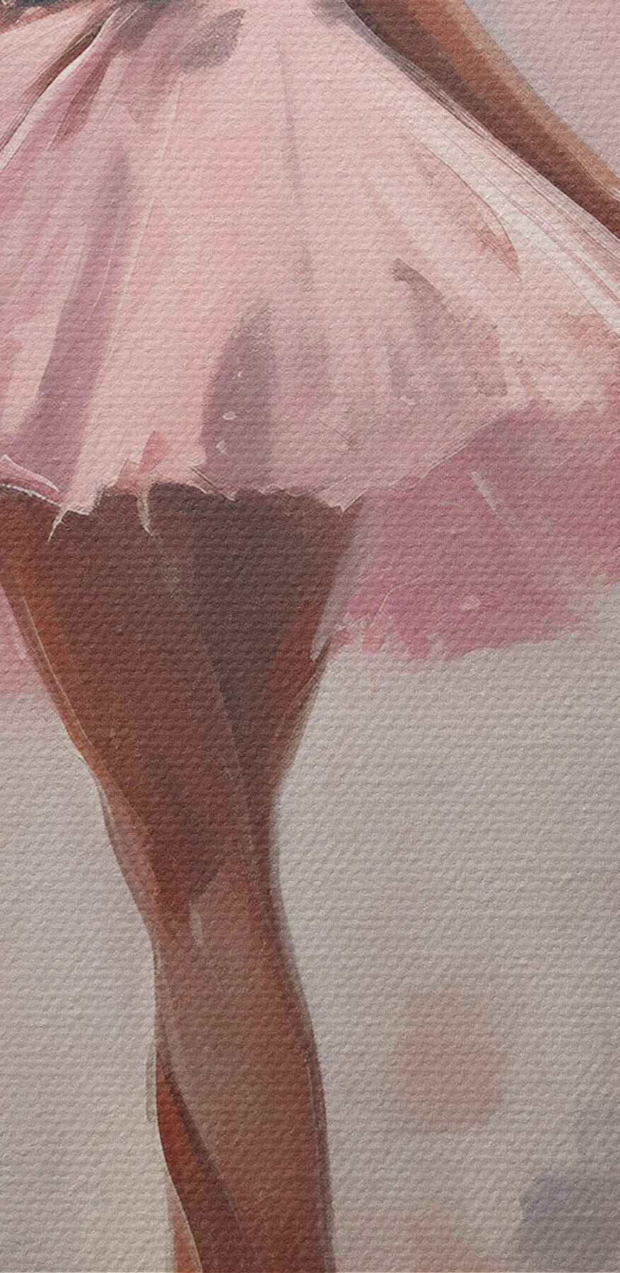 Gemälde einer Frau in einem rosa Tutu