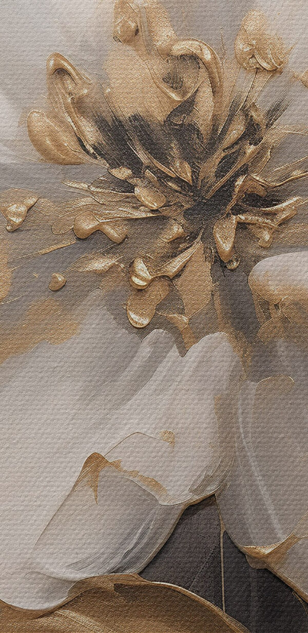 Elegante Blume auf dunkler Leinwand Elegante Blume auf dunkler Leinwand