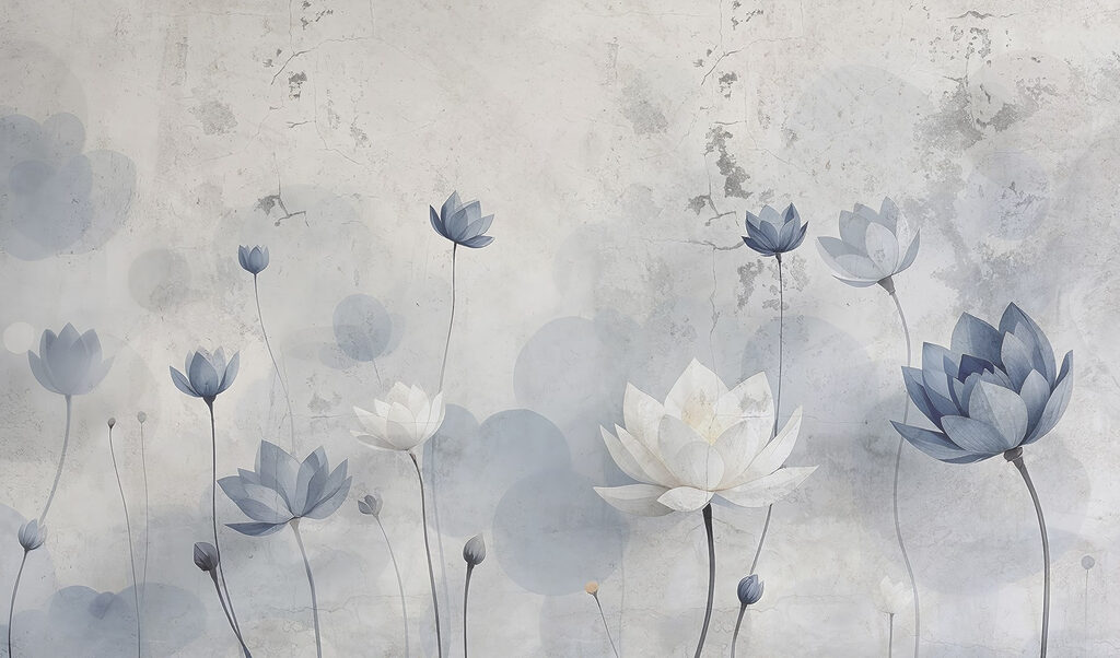 Tapete mit Blumen Tapete mit Blumen