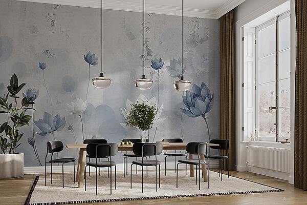 Tapete mit Blumen Tapete mit Blumen