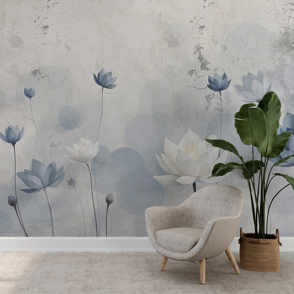 Tapete mit Blumen Tapete mit Blumen