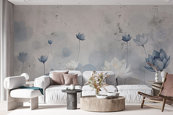 Tapete mit Blumen Tapete mit Blumen