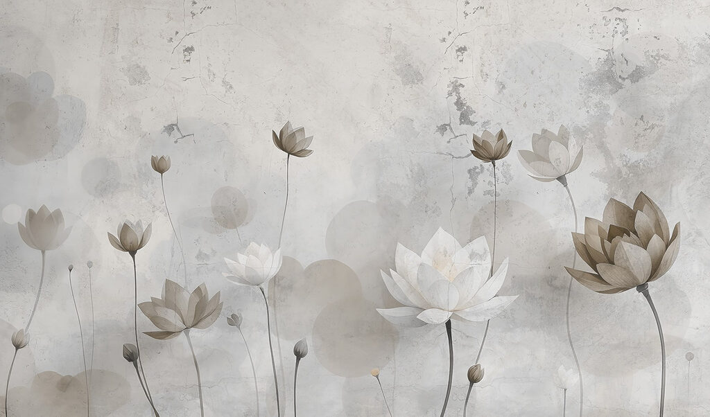Tapete mit Blumen Tapete mit Blumen