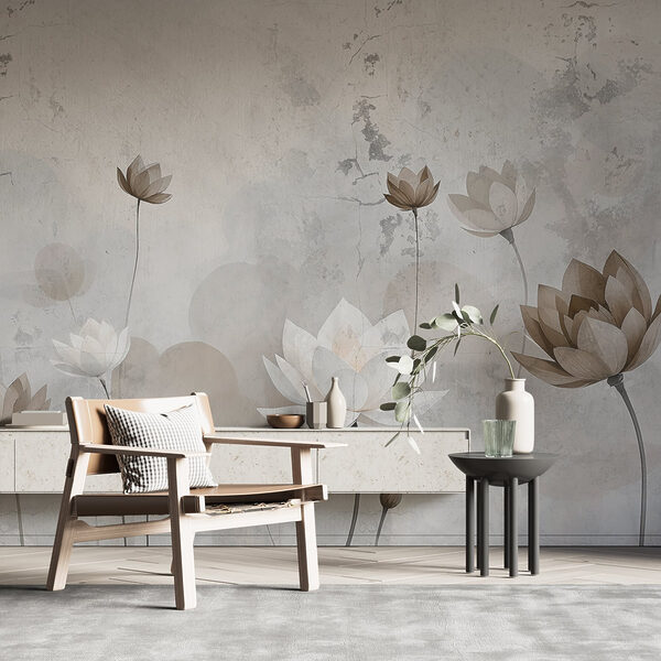 Tapete mit Blumen Tapete mit Blumen