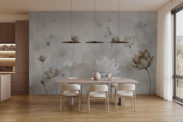 Tapete mit Blumen Tapete mit Blumen