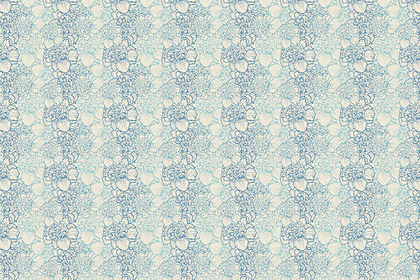 Muster aus blauen und weißen Blumen Muster aus blauen und weißen Blumen