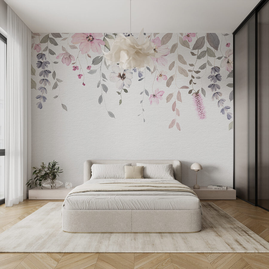 Zarte Blüten und sanftes Grün