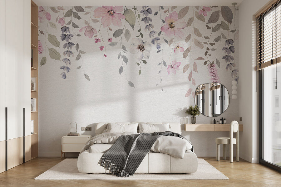 Zarte Blüten und sanftes Grün