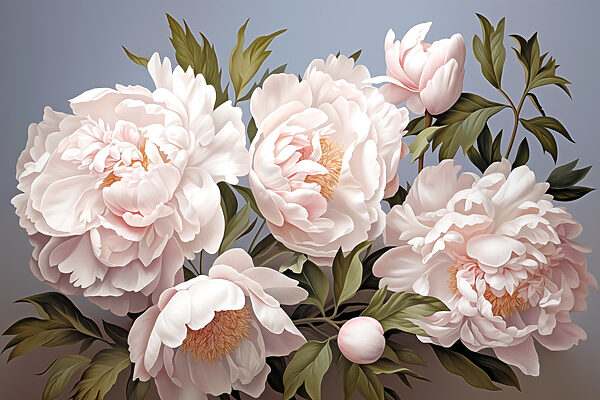 Gruppe von weißen Blumen Gruppe von weißen Blumen
