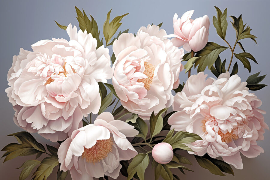 Gruppe von weißen Blumen