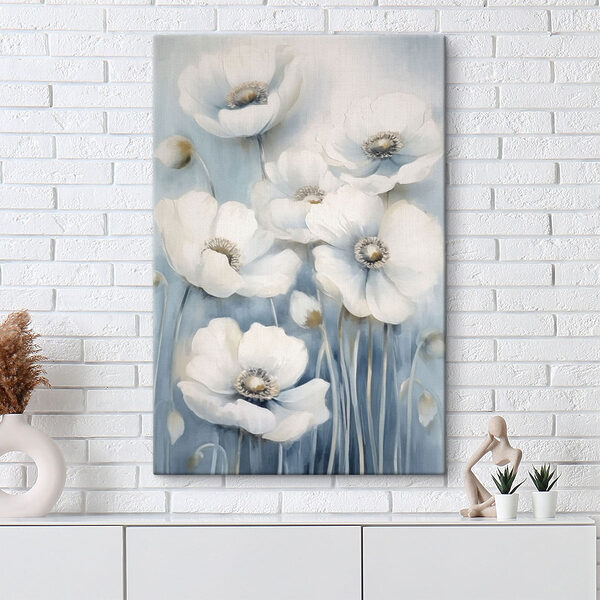 Painting of white flowers
