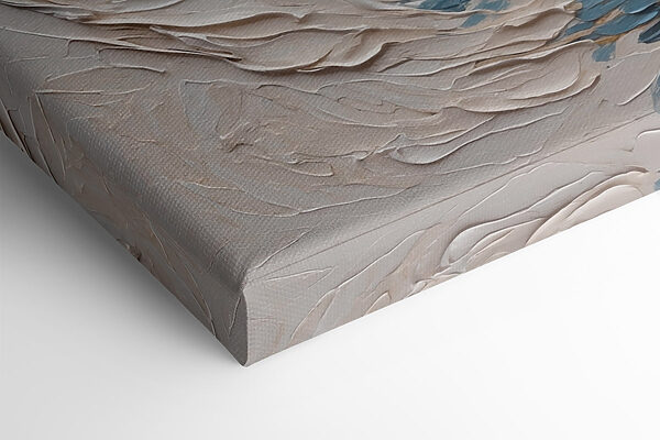 White and blue painting