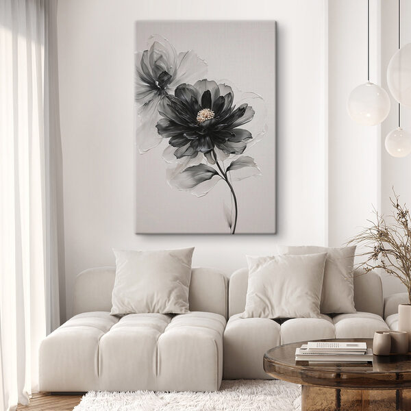 Black and white flower Black and white flower