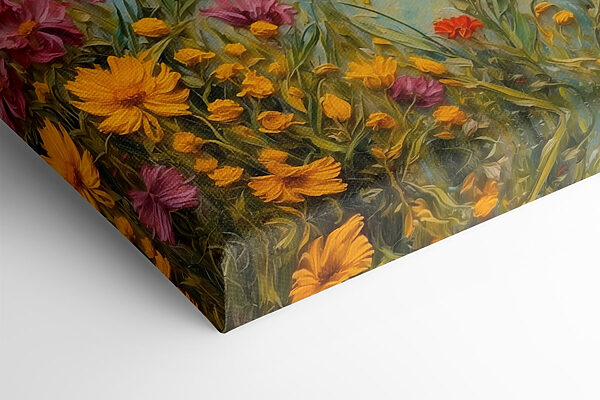 Malerei von Blumen und Gras Malerei von Blumen und Gras
